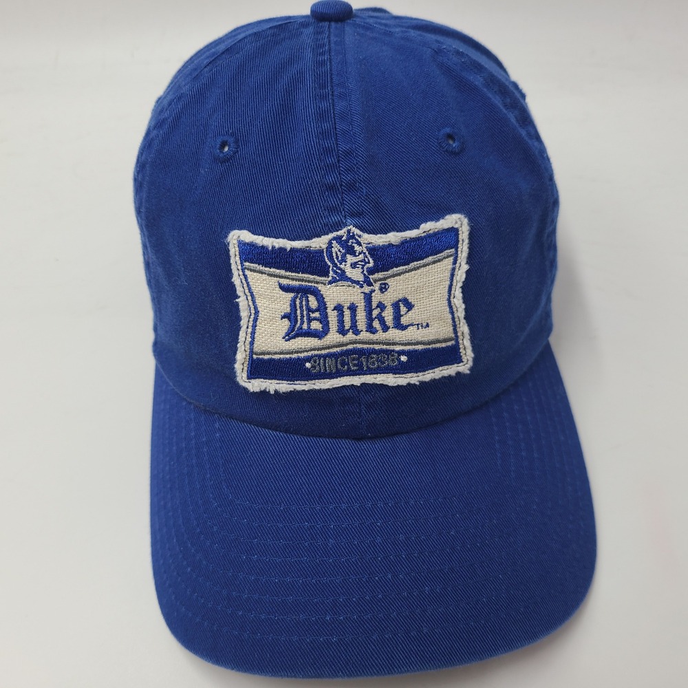 Vintage Duke Blue Devils Hat Strapback New Era Blue White NCAA University Men